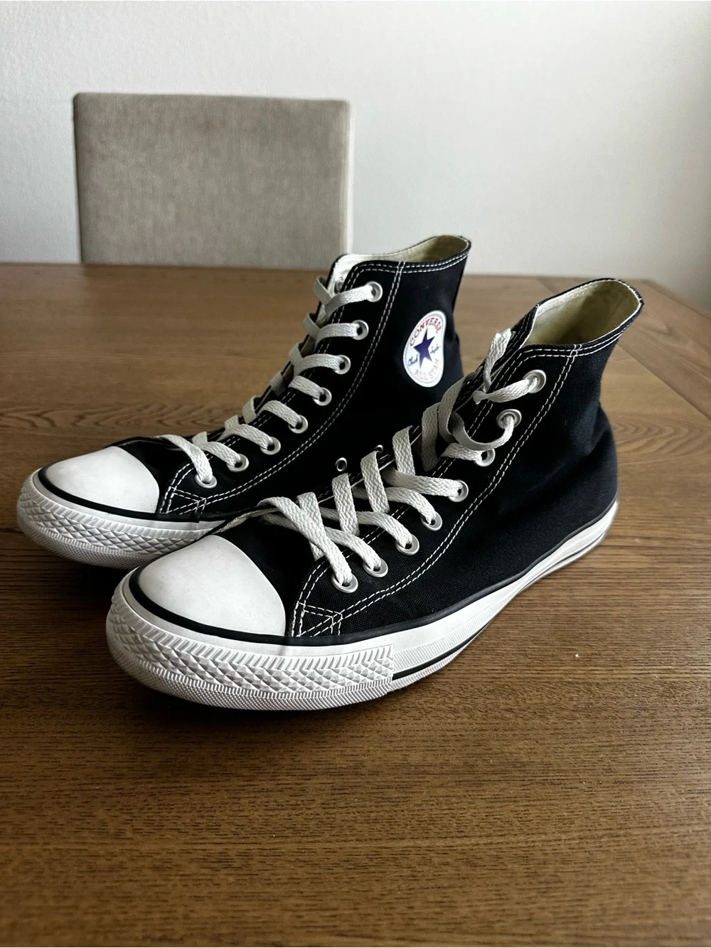 Converse Black and White High Top Sneakers